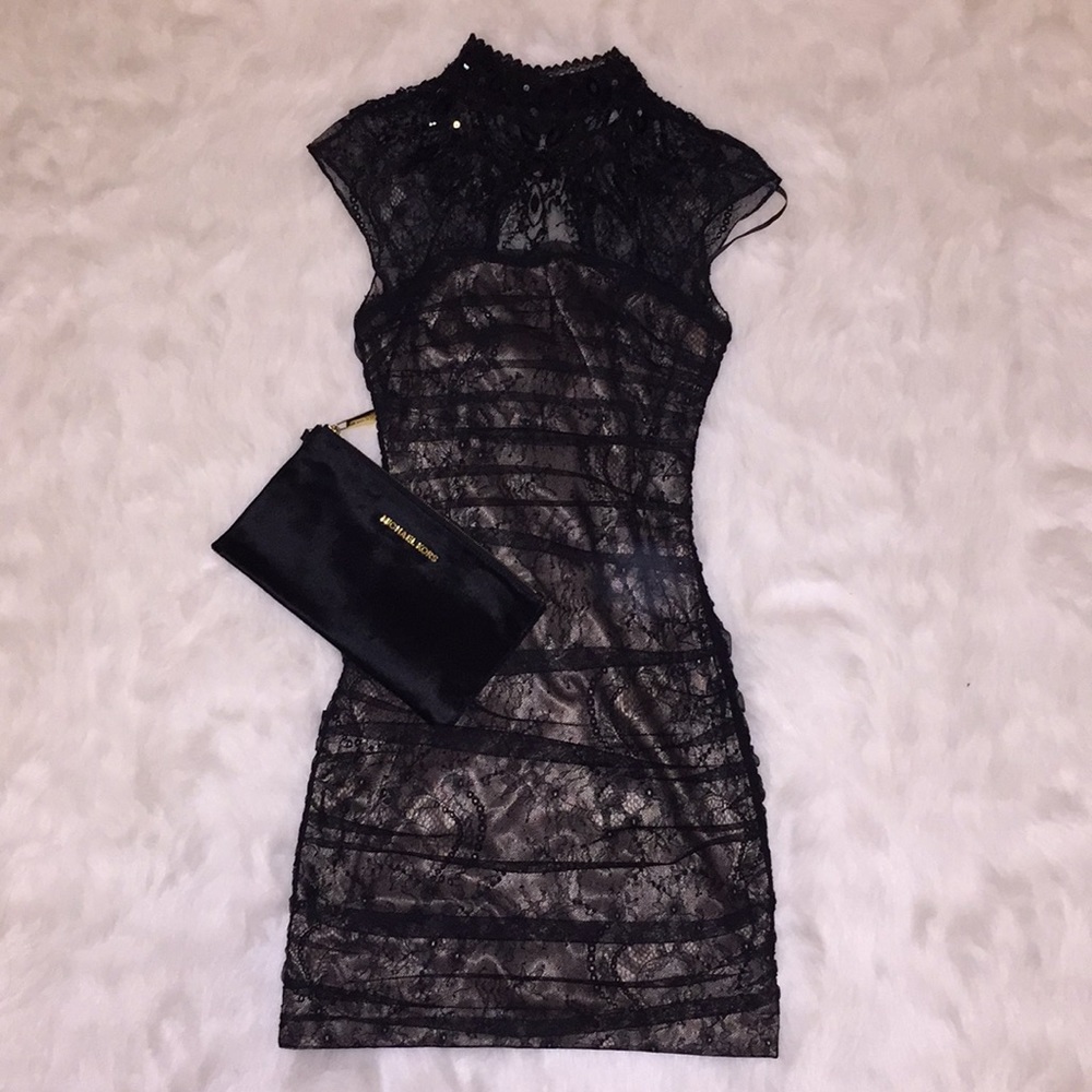 Fun party dress with lace and jewel detailing